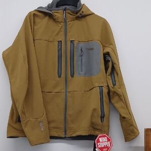 Men's Tan and Gray Windstopper Jacket